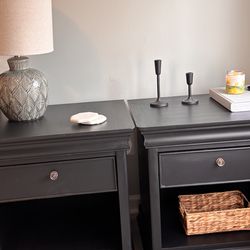 Matte Black Nightstands