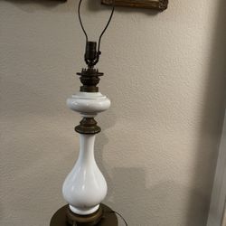 White Antique Lamp