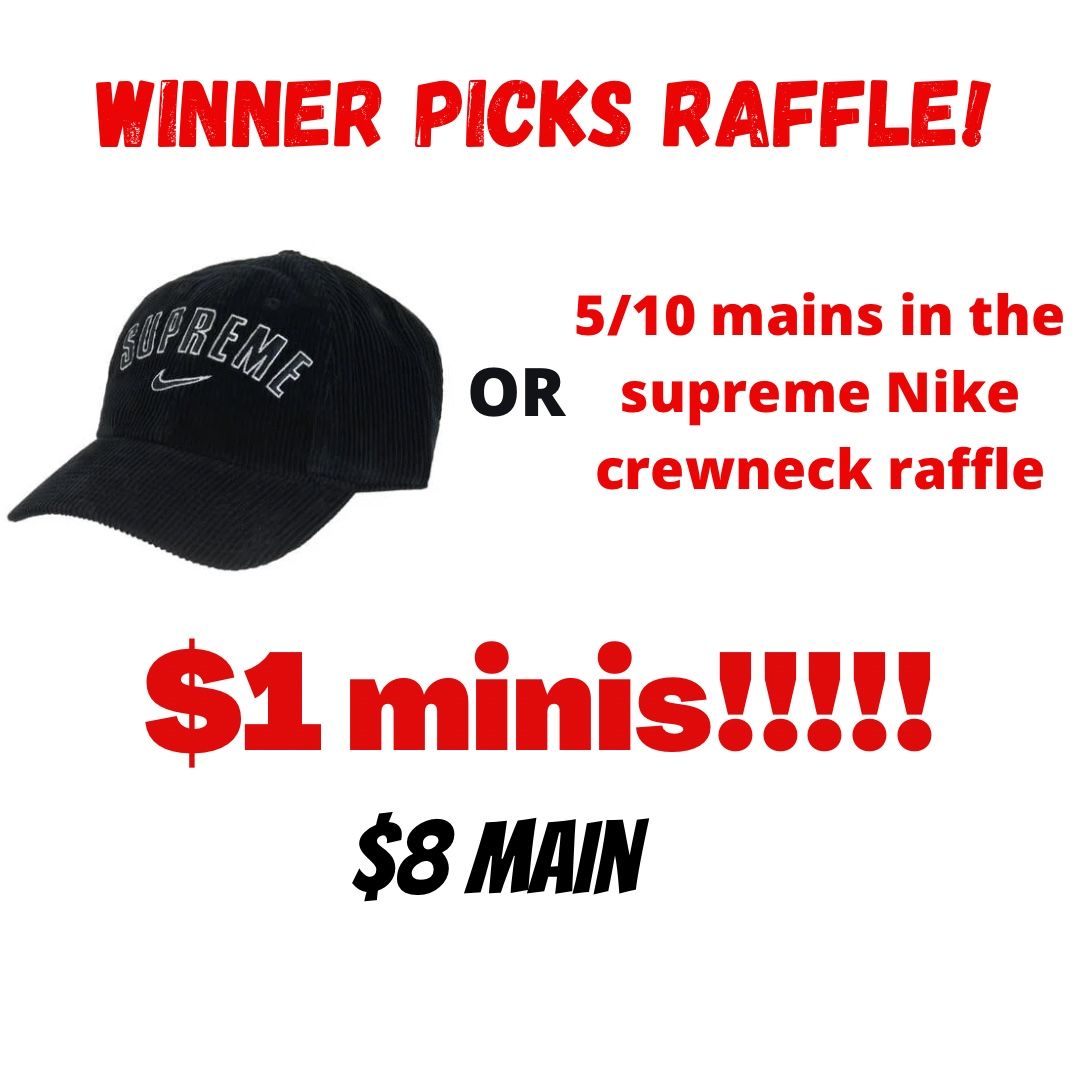 Supreme Nike Corduroy Hat Raffle
