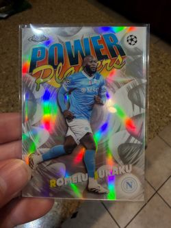 Romelu Lukaku Power Players topps chrome insert Uefa club competitions 25/26