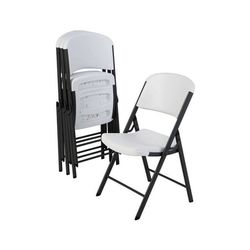 Lifetime Folding Chair, Indoor/Outdoor Commercial, White Granite, 4 Pack (42804)
White Granite - 20.0" x 18.5" x 34.0"