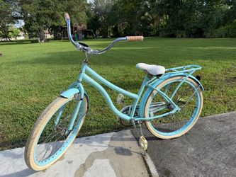 Teal Beach Cruiser Bicycle