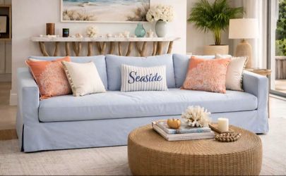 Absolutely gorgeous designer couches blue