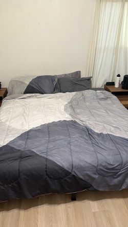 King size mattress with 14” heigh frame