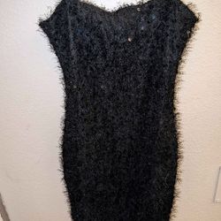 Fashion Nova Black Shimmy and Shine Sequin Mini Dress