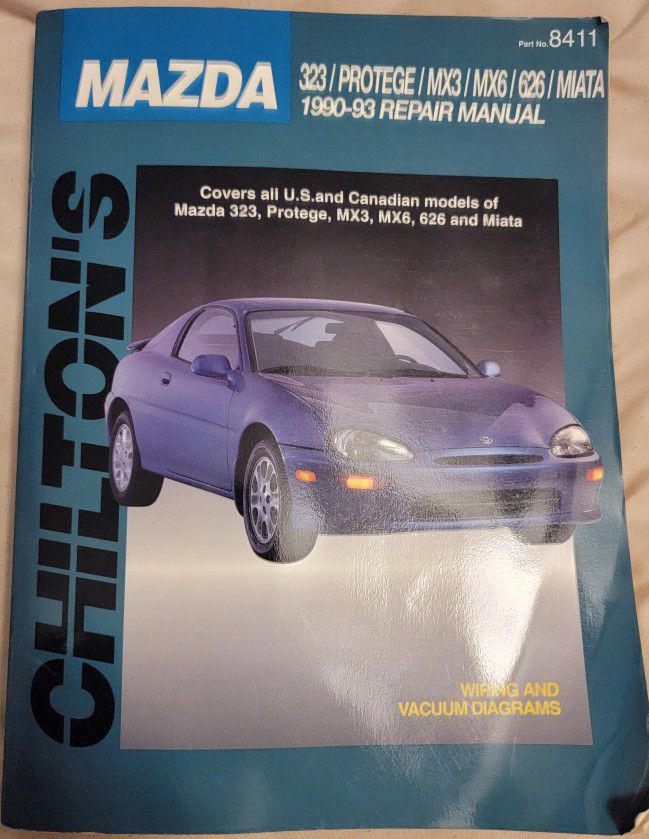 Chilton Mazda repair Manual 1990 1993