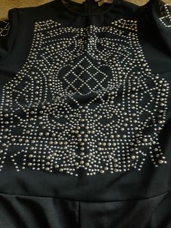 Black Studded Skull Graphic Romper