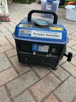 Chicago Electric portable generator. Generador Portátil Chicago Electric