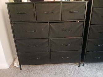Three dressers and two end tables!
