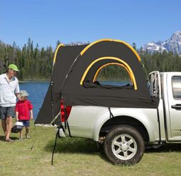 Black out tent back of truck