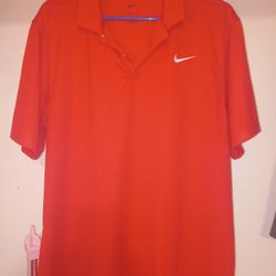 Nike Dri-fit Polo Shirt Mens Size Large,red Colorway Excellent Condition 