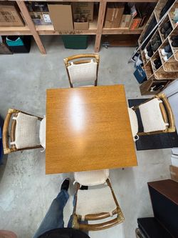 Rattan Dining Table and Chairs