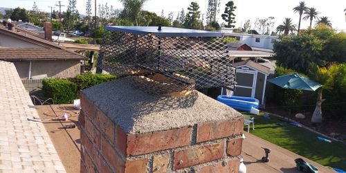 Chimney Sweep Or Fireplace Mantinance.