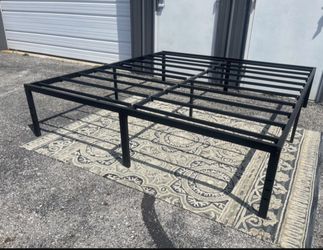 KING Size Metal Platform Bed Frame 18” high