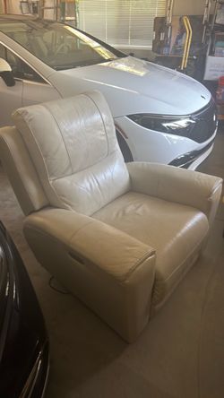 Leather electric recliner chair