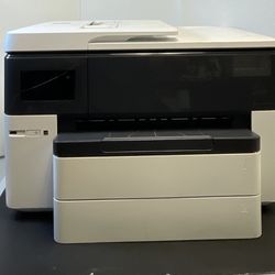 HP OfficeJet Pro 7740 Wide Format All in One Printer Copy Scan Fax NEEDS INK
