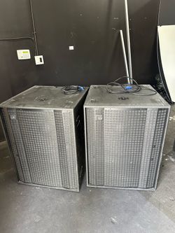 2 DAS Audio EVENT-121A Powered 21 inch Subwoofers  3200 watt peak 1600 watt continuous  firm on price don’t waste my time