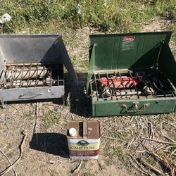 Antique Colman Gas Stoves - Set of 2 