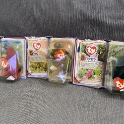 Ty Beanie Babies RARE Mc Donald's - LOT of 3 Dinosaur Trio WITH RARE ERRORS NIB