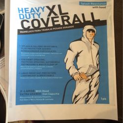 Heavy Duty XL Coveralls With Hood