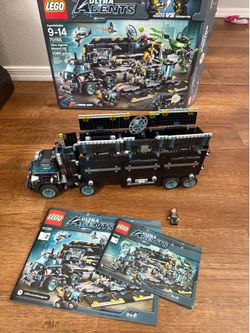 LEGO Ultra Agents: Ultra Agents Mission HQ (70165) INCOMPLETE- missing mini figs and some pieces, see pics for what is included. Includes box and manu