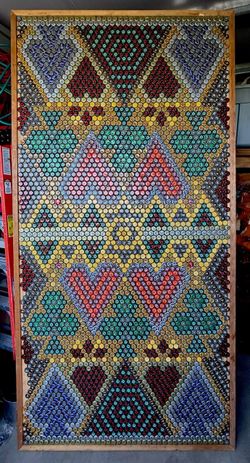 Bottle Cap Beer Pong Table