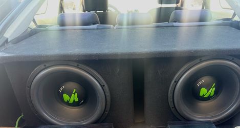 2 MACHETE ML-12R D4 12" 10u00W MAX SUBWOOFERS WITH THE SKAR PORTED BOX