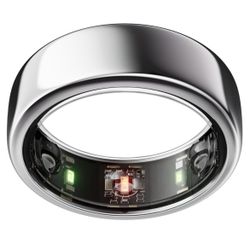 Oura Ring Gen3 Horizon - Silver - Size 9 - Smart Ring - Size First with Oura Ring Gen3 Sizing Kit - Sleep Tracking Wearable - Heart Rate - Fitness Tr