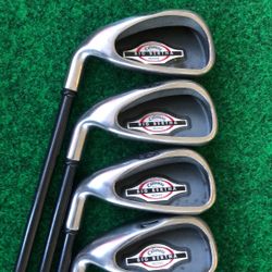 Lefthanded Callaway Big Bertha Iron Set 4-PW With RCH 75i Graphite Regular Shaft 