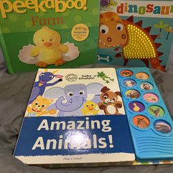 Baby/Toddler Board Book Lot – Pop-Up, Touch & Feel, Sound Book