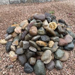Free Medium/Large River Rock (2 Piles)