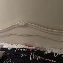 Dresser, Night Stand,  Full Bed, And Desk Wall mount 