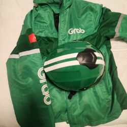 Grab Helmet And Jacket 