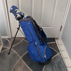 Kid Small Golfing Bag With Golf Clubs