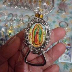 Virgen Mary Bottle Opener & $100 Keychains