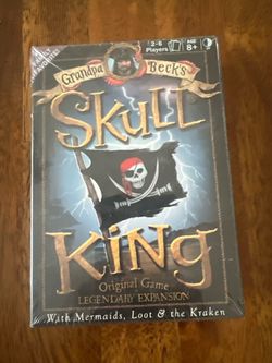 Title 2018 Skull King Card Game by Grandpa Beck's - Brand New / Sealed (Original Game Legendary Expansion) With Mermaids, Loot & the Kraken