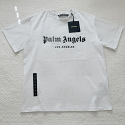 Palm Angels Rhinestones Spray Logo Shirt