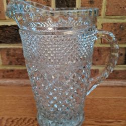 Anchor Hocking EAPG Clear "Wexford" Large Pitcher