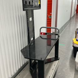 Free TV Stand With Two Glass Shelves