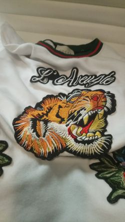 Gucci L'Aveugle White Tiger Sweatshirt (Old And Stained) 