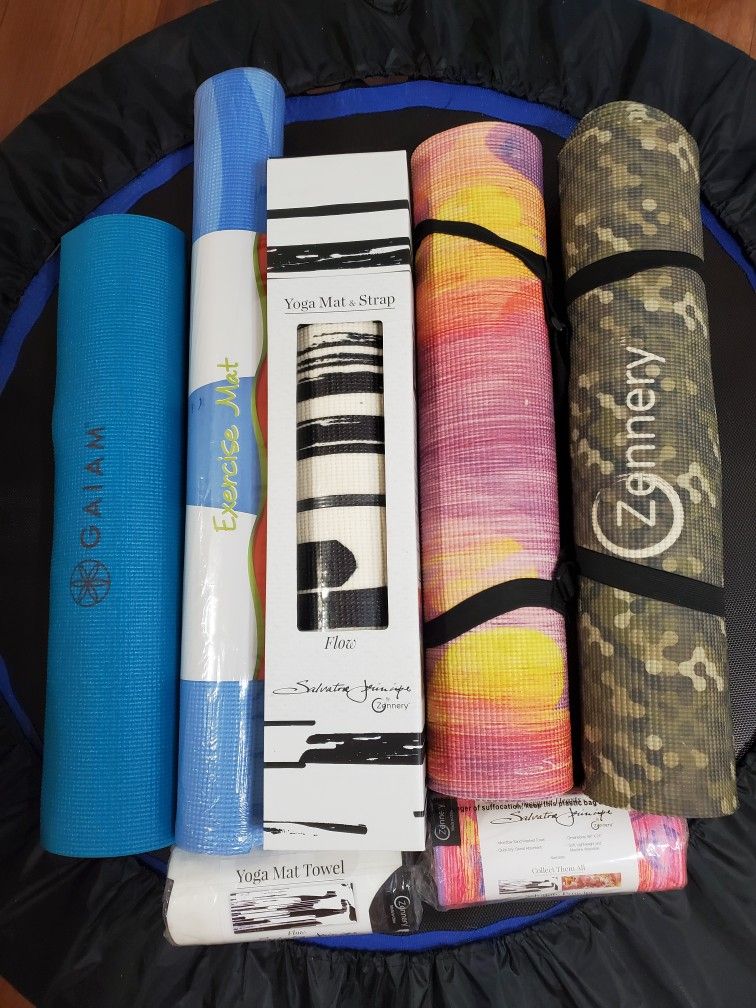 NEW Yoga Mats W Matching Towels: GAIAM, Zennery, etc Individual Prices