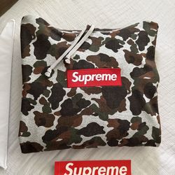 RARE 2012 Supreme Duck Camo Box Logo Hoodie - Medium ✅ ✅
