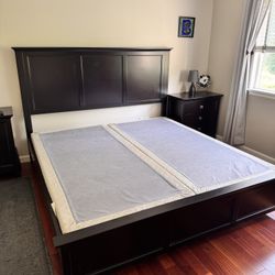 King Bed Frame And Two Night Stands
