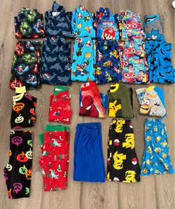Boy pajamas set or 11 size 6/7 & 7/8 $35