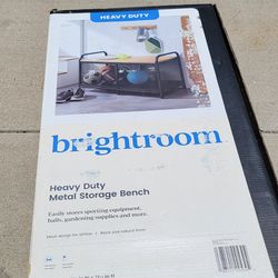 Metal Storage Bench - Brightroom