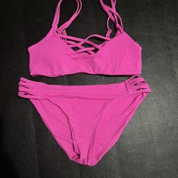 Pink 2 piece swimsuit 