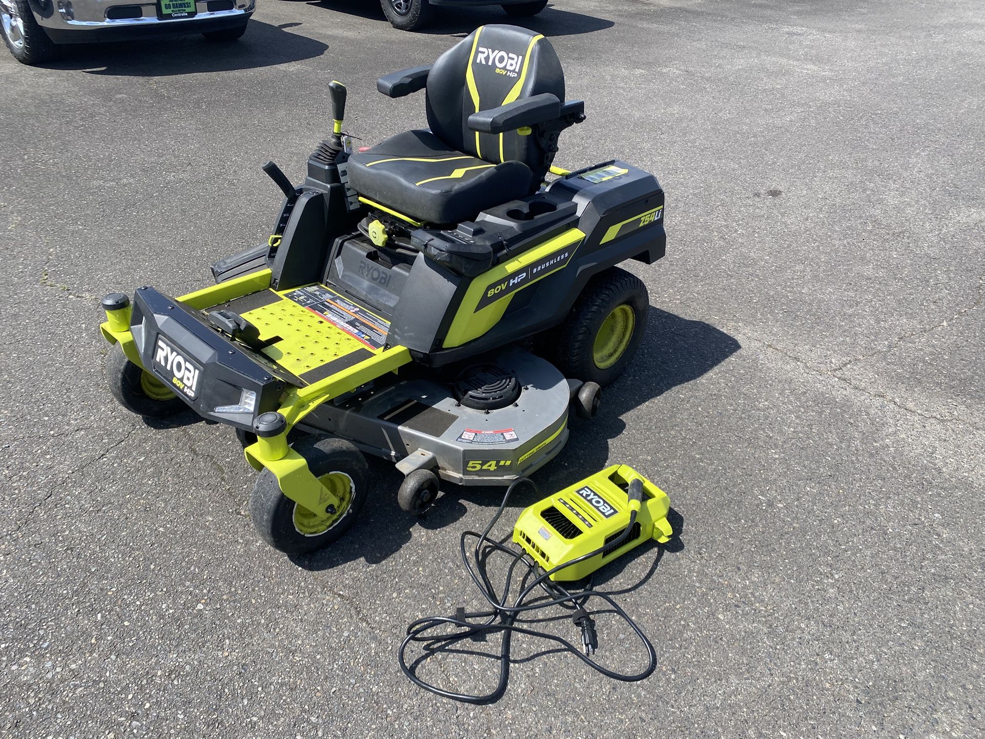 Ryobi Z54 Li 80v Riding Lawnmower