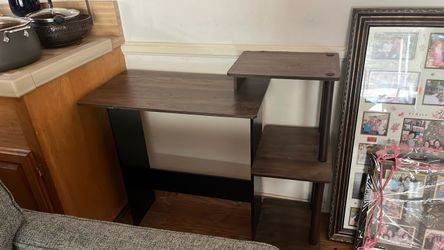 Brown shelf