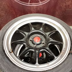 Konig Flow Formed Wheels & Tires 4x100 Honda Civic Integra Miata