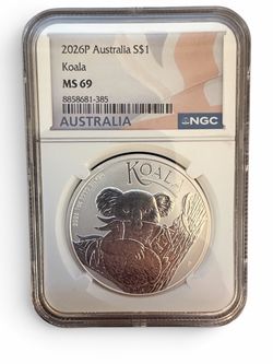 2026P Australia 1oz Silver Koala NGC MS69
